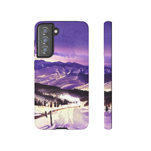 Vail Colorado at Christmas - Impact Resistant Phone Case Samsung Galaxy S21 FE Matte